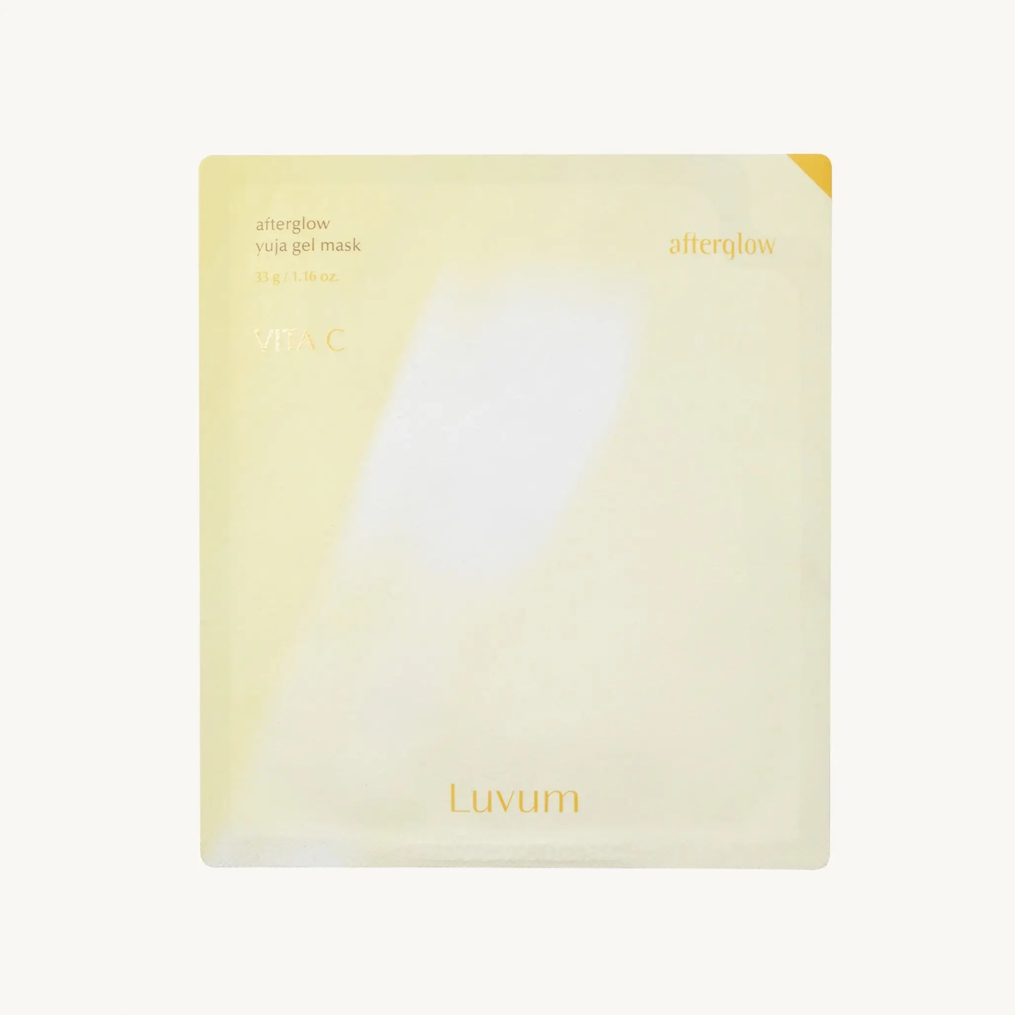 Brightening Afterglow Gel Mask with Yuja Extract and Vitamin C Luvum