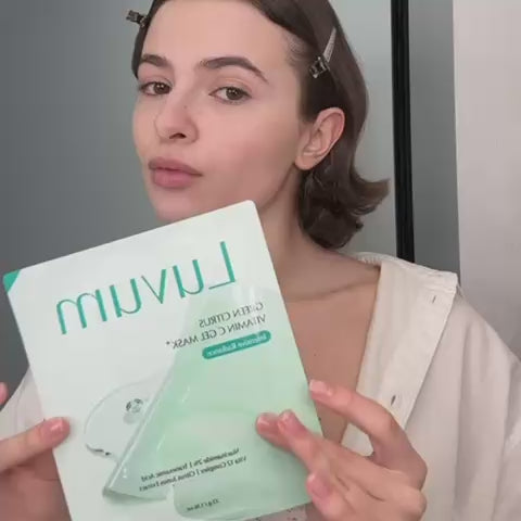 Brightening Green Citrus Gel Mask with Vitamin C, Retinol, and Tranexamic Acid Luvum